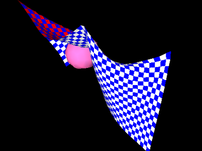 Improved verlet cloth simulation using OpenGL
